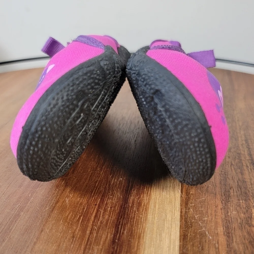 Swimways Pink Purple Bird Water Shoes Swim Shoes Neoprene Size Toddler 7/8